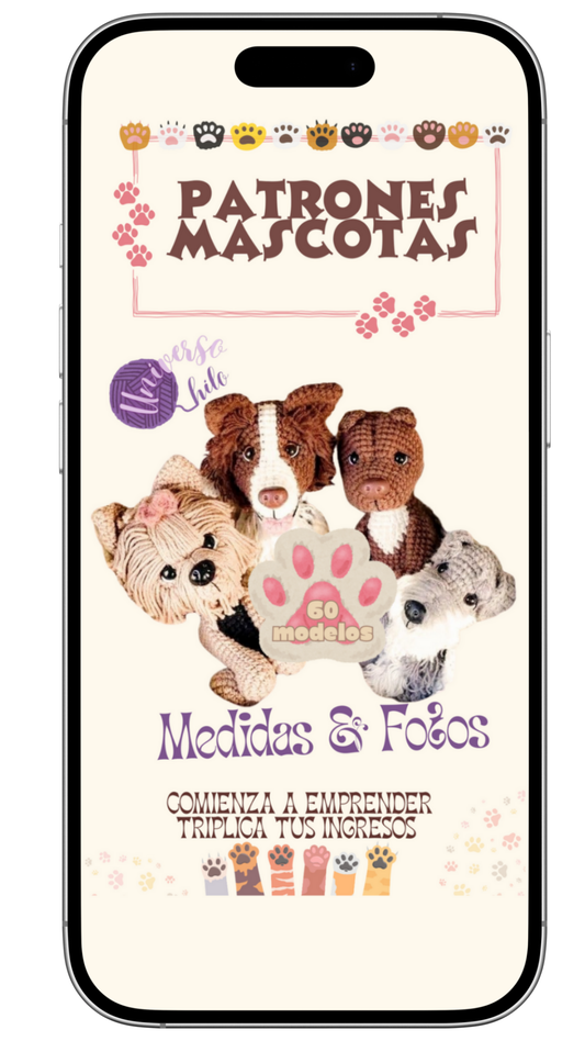 🐾 E-BOOK PATRONES MASCOTAS Amurugumi